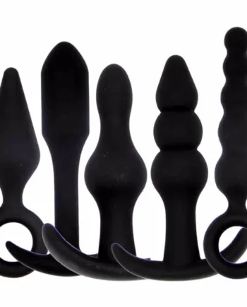 Anal 5-piece Silicone Anal Sex Toy LGBTQ Anal Plug Massage Gay