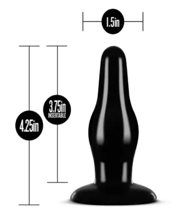 Anal Adv Pleasure Black Butt Plug