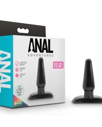 ANAL ADVENTURES BASIC ANAL PLUG – SMALL – BLACK