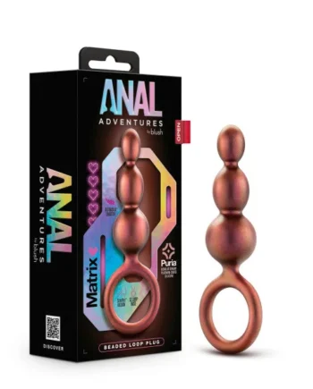 Anal Adventures Matrix Beaded Loop Plug Copper