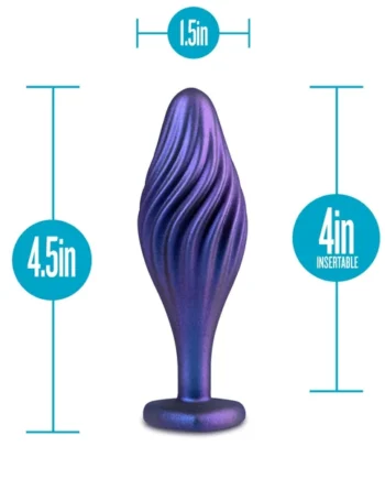 Anal Adventures Matrix - Swirling Bling Plug - Sapphire