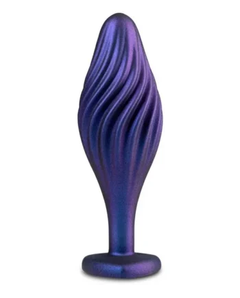 Anal Adventures Matrix Swirling Bling Silicone Plug – Sapphire Blue