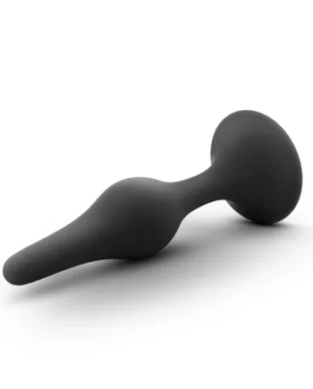 Anal Adventures Platinum - Silicone Beginner Plug - Medium - Black