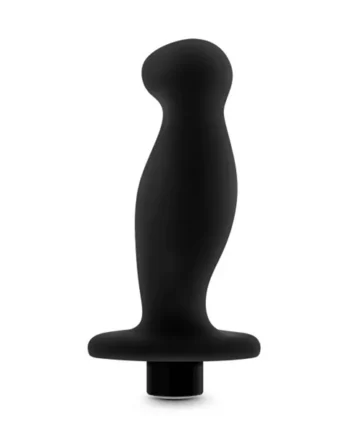Anal Adventures- Platinum- Silicone Vibrating Prostate Massager 02-Black