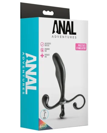 Anal Adventures Prostate Stimulator Black 5-Inch Anal Plug