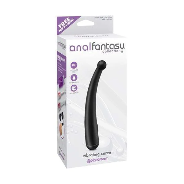 Anal Fantasy Collection Vibrating Curve - Black