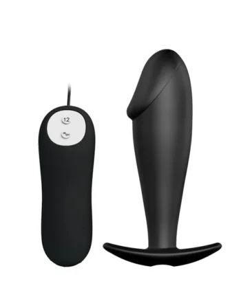 Anal Plug Black with Remote Control