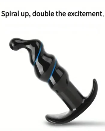 Anal Plug Shape Simulation of Spiral Shape Dildo G-spot Butt Plug Adult Toy