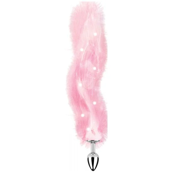 Anal Plug with Tail - Hott Products - Light Up Foxy Tail Butt Plug