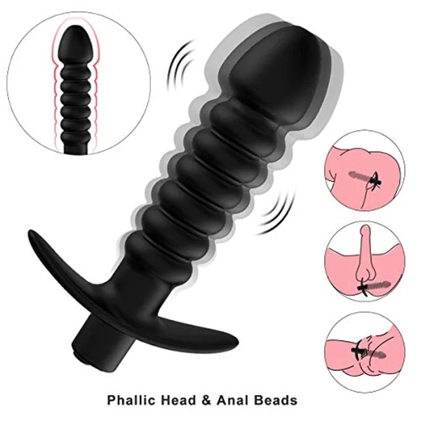Anal Vibrator Stimulator Butt Plug Wand Massager