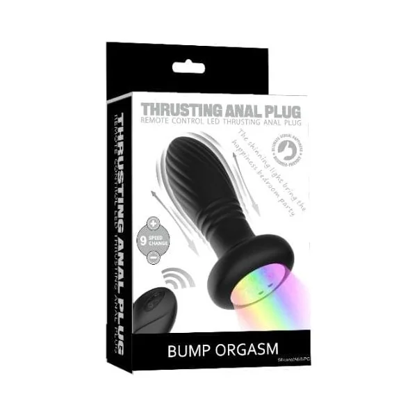 Anal vibrator with remote control - Secwell - Thrusting Anal Plug