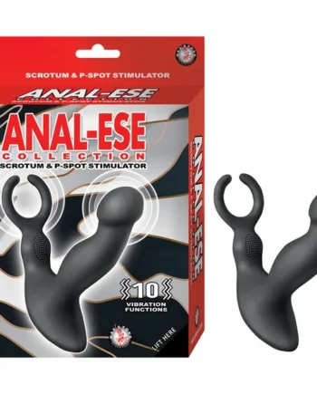 ANAL-ESE COLLECTION SCROTUM & P-SPOT STIMULATOR BLACK