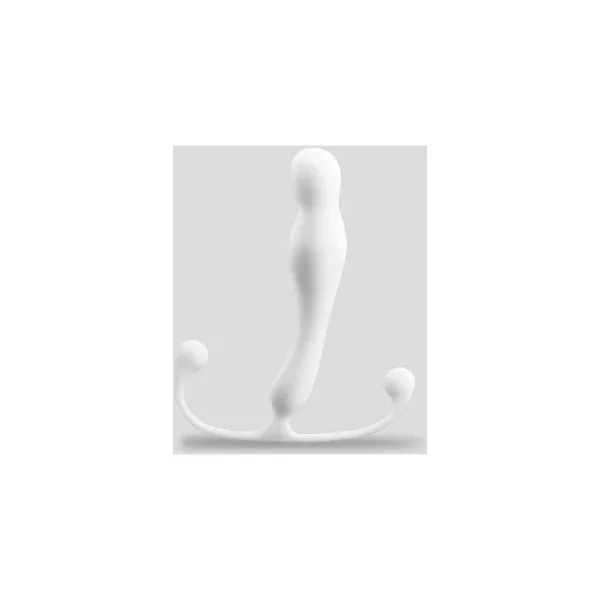 Aneros Eupho Trident Series Manual Prostate Stimulator, 4 Inch Insertable, 0.86 Inch Max Width, White