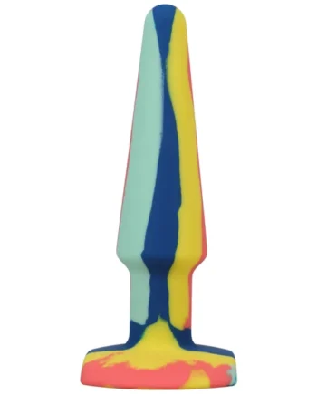 A-Play Groovy Silicone Anal Plug 5 Inch - Sunrise
