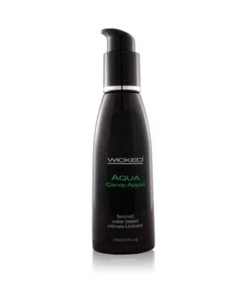 Aqua Candy Apple Flavored Water-Based Lubricant - 4 Oz.