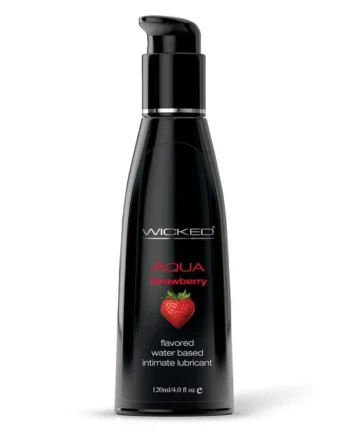 Aqua Strawberry Water-Based Lubricant 4 Oz