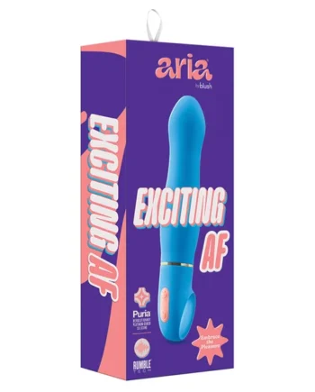 Aria Exciting AF G-Spot Blue 6.25-Inch Loop Handle Vibrator