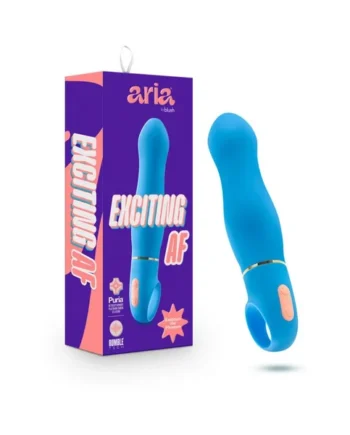 Aria Exciting AF Silicone Vibrator Blue
