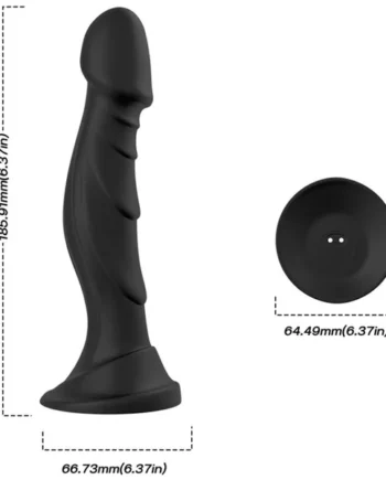ARMONY - DILDO VIBRATOR & ANAL PLUG REMOTE CONTROL BLACK