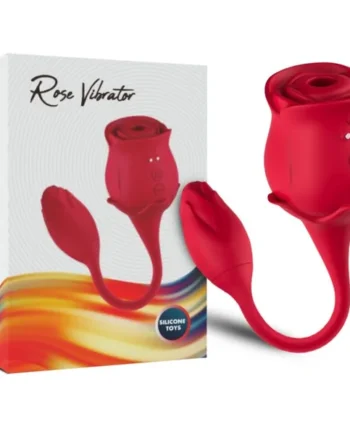 ARMONY - ROSE LICKING VIBRATING DE CLIT & VIBRATOR 10 MODES RED