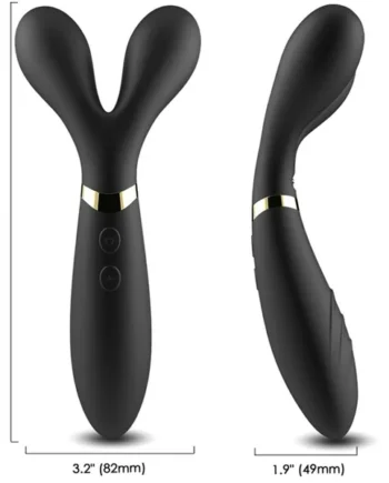ARMONY - Y-WAND MASSAGER & VIBRATOR DOUBLE HEAD BLACK