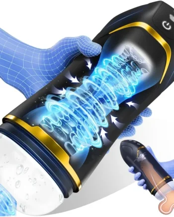 Auto 5 Sucking 10 Vibrating Male Masturbator Sex Toy