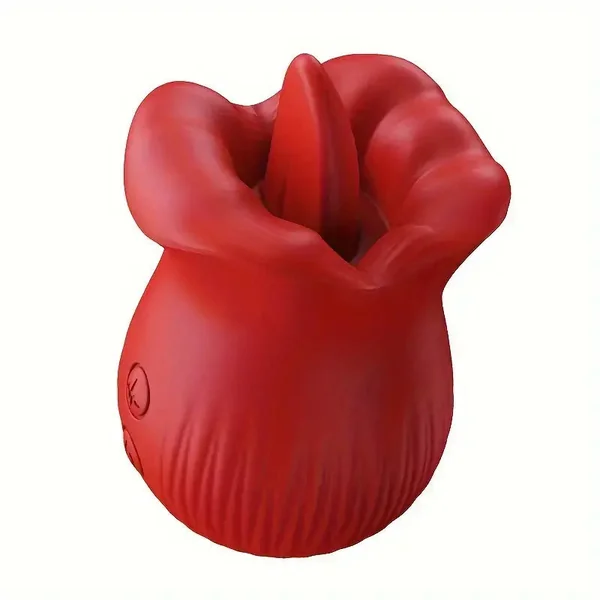 Auto Vibrating Licking Rose Toy Big Mouth Masturbator Vibrator Sex Toy