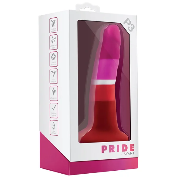 Avant Pride Beauty P3: Artisan 5 Inch Dildo with Suction Cup Base - Elegantly Made with Smooth Ultrasilk Purio Silicone