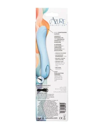 Azure Collection Contoured G Vibrator – Blue