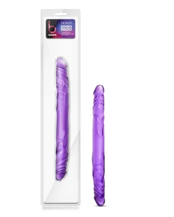 B YOURS 14 DOUBLE DILDO PURPLE “