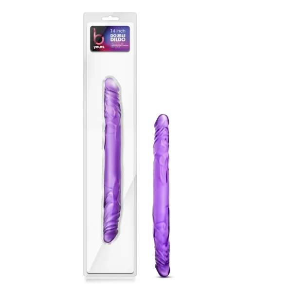 B YOURS 14 DOUBLE DILDO PURPLE “