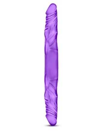B Yours 14 Inch Double Dildo - Purple