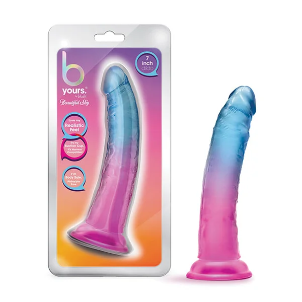 B Yours 7 Inch Blue Sky Dildo
