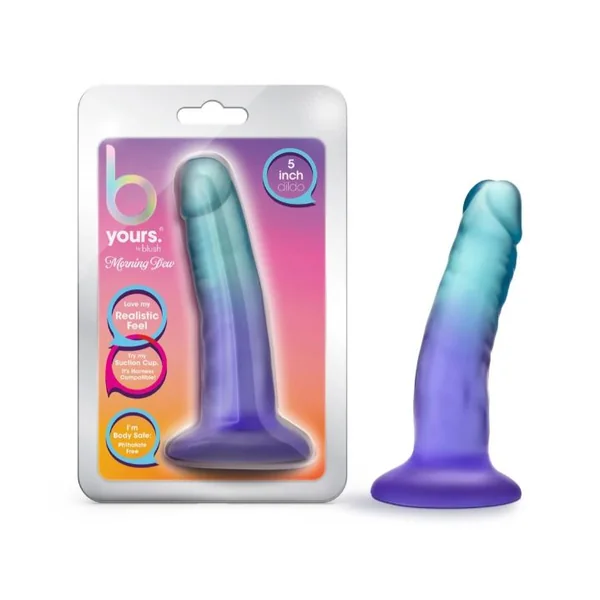 B YOURS MORNING DEW 5 DILDO INDIGO “