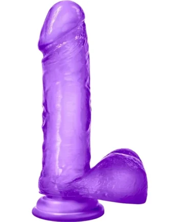 B Yours Sweet N’ Hard 2 Dildo with Balls 7.75in – Purple