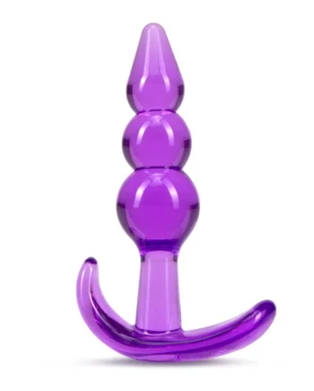 B Yours - Triple Bead Anal Plug - Purple