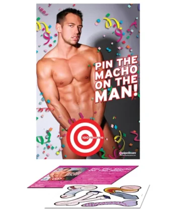 Bachelorette Party Favors - Pin the Macho on the Man