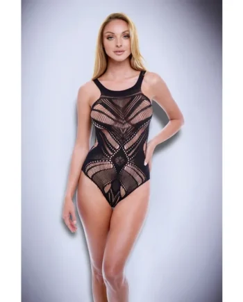 Baci Jacquard Bodysuit Black