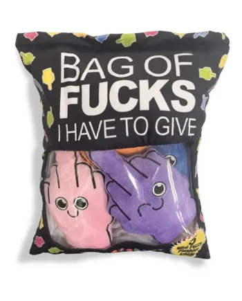 Bag of F*cks I Have to Give Plushy Pillow with 5 Fingers