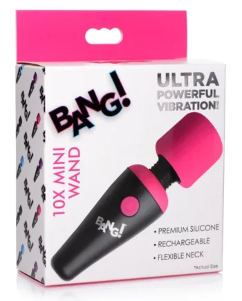 Bang - 10x Vibrating Mini Silicone Wand - Pink