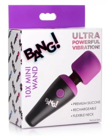 BANG! 10X VIBRATING MINI WAND PURPLE