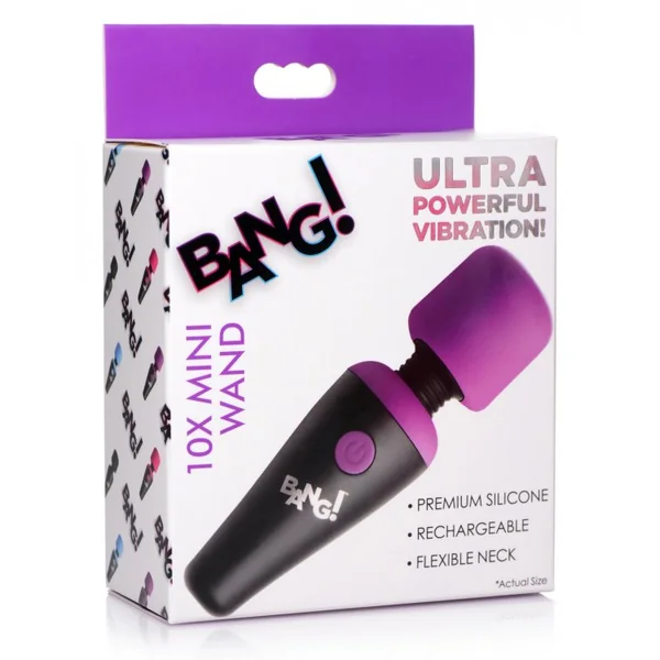 BANG! 10X VIBRATING MINI WAND PURPLE