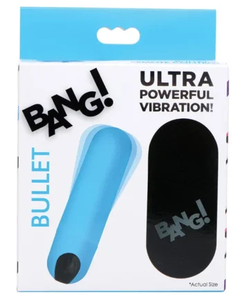 Bang! 21X Vibrating Bullet With Remote Control - Blue