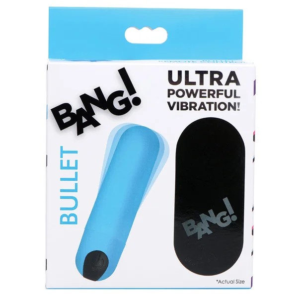 Bang! 21X Vibrating Bullet With Remote Control - Blue