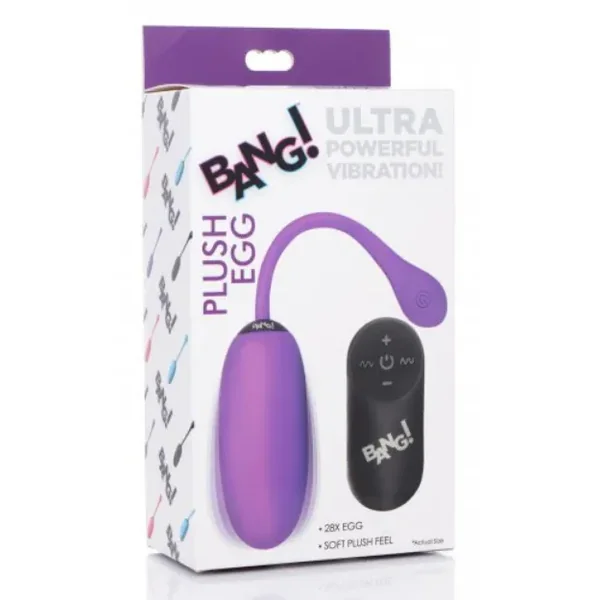 BANG! 28X PLUSH EGG REMOTE – PURPLE