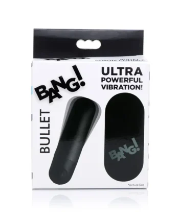 Bang! Vibrating Bullet w/ Remote Control – Black