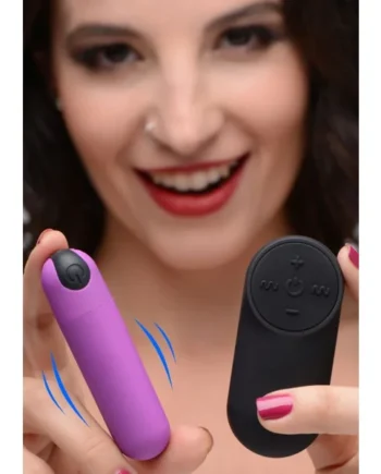 BANG! VIBRATING BULLET W/ REMOTE CONTROL PURPLE