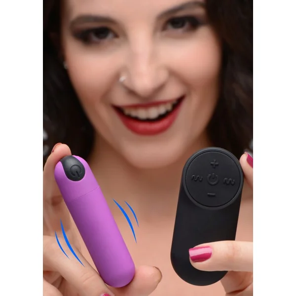 BANG! VIBRATING BULLET W/ REMOTE CONTROL PURPLE