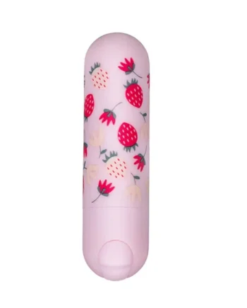BARI SUPER CHARGED MINI BULLET W/ STRAWBERRY PATTERN