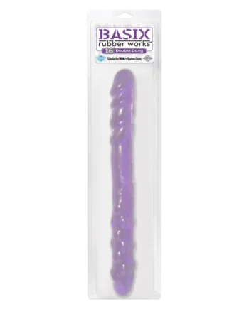 BASIX RUBBER WORKS 16IN DOUBLE DONG PURPLE